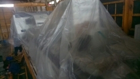 江苏省通州市客户订购的数控母线冲剪机昨天已装车出发